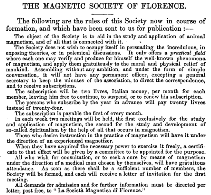 magnetic-society-of-florence-spiritualist-magazine
